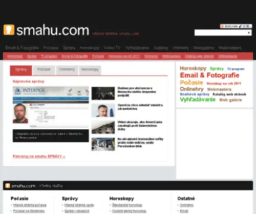 Smahu.com(Hlavná) Screenshot