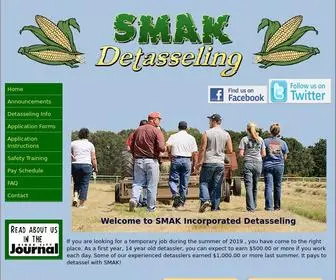 Smakdetasseling.com(SMAK Detasseling) Screenshot