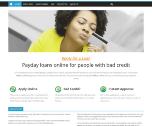 Small-Cash.com(Payday Loans Online for Bad Credit) Screenshot