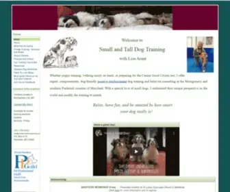 Smallandtalldogtraining.com(Positive Dog Trainer in Rockville) Screenshot