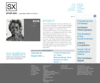 Smallaxe.net(A Caribbean Platform for Criticism) Screenshot