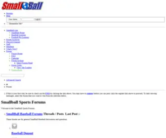 Smallball.org(Smallball Sports Forums) Screenshot