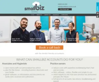 Smallbizaccounts.co.uk(Associate dentist friendly accountants and tax advisors) Screenshot