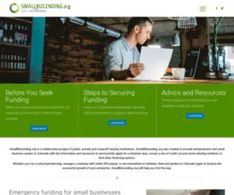 Smallbizlending.org(Let&#039;s Talk Small Business) Screenshot