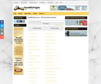 Smallbizpages.co.uk(UK Free business directory) Screenshot