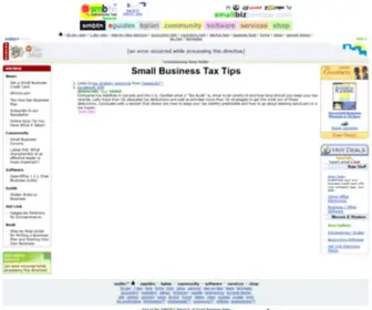 Smallbiztaxtips.com(Taxes) Screenshot