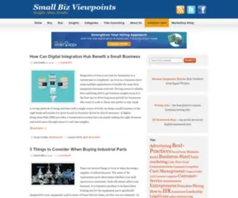 Smallbizviewpoints.com(Small Biz Viewpoints) Screenshot