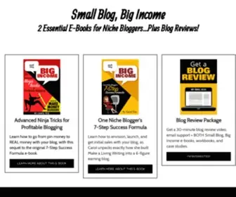 Smallblogbigincome.com(Small Blog) Screenshot