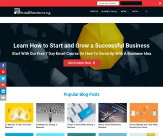 Smallbusiness.ng(Learn how to start and grow a successful business) Screenshot