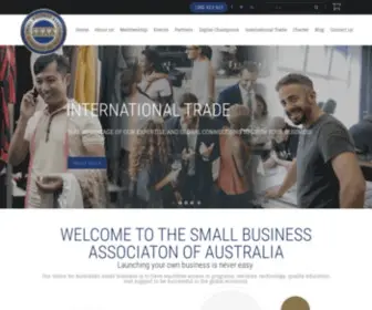 Smallbusinessassociation.com.au(Our vision for Australian small business) Screenshot