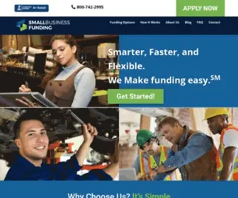 Smallbusinessfunding.com(Small Business Funding Mission) Screenshot