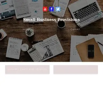 Smallbusinessprovisions.com(For the Growth and Health of Your Business) Screenshot