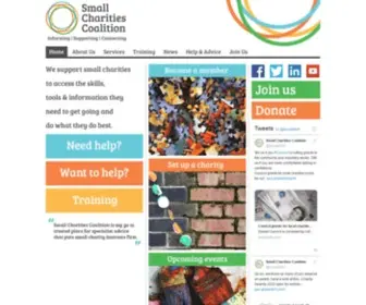 Smallcharities.org.uk(Small Charities Coalition) Screenshot