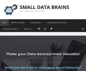 Smalldatabrains.com(Machine learning) Screenshot