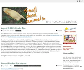 Smalldeadanimals.com(Small dead animals) Screenshot