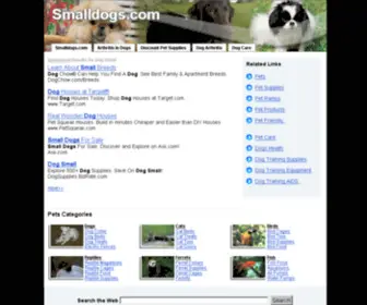Smalldogs.com(Forsale Lander) Screenshot