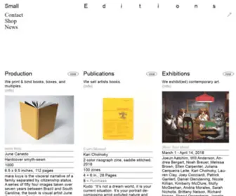 Smalleditionsnyc.com(Small Editions) Screenshot