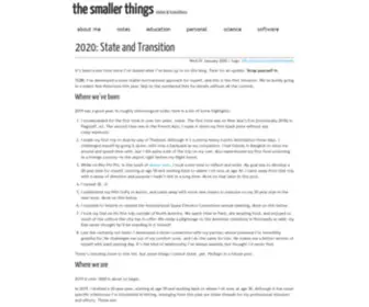 Smallerthings.org(The smaller things) Screenshot