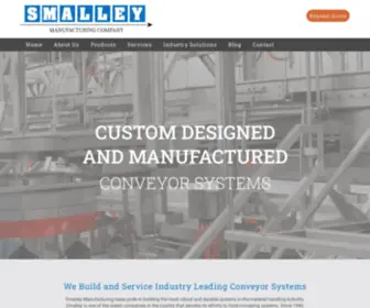 Smalleymfg.com(Custom Conveyor Systems) Screenshot