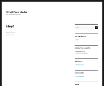 Smallfacemedia.com(Just another WordPress site) Screenshot