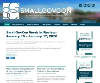 SmallgovCon.com(Government Contracts Law Blog) Screenshot