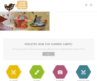 Smallhandsbigart.com(Kids Art Classes) Screenshot