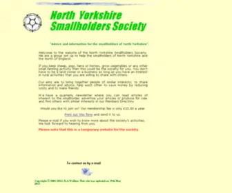 Smallholder.org.uk(Web site of the North Yorkshire Smallholders Society) Screenshot