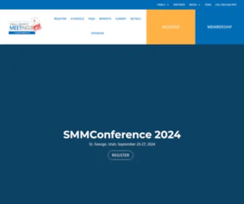 Smallmarketmeetingsconference.com(Small market meetings) Screenshot