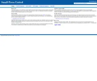 Smallpressunited.com(Small Press United) Screenshot