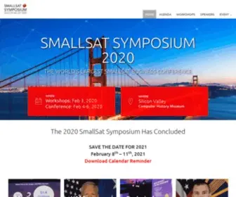 Smallsatshow.com(SmallSat Symposium 2022) Screenshot