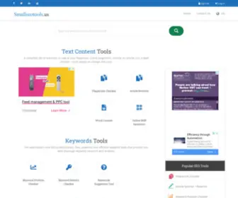 Smallseotools.us(100% Free SEO Tools more then 55 seo tools) Screenshot