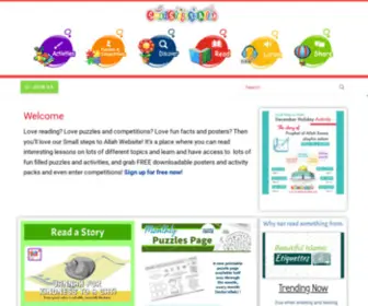 Smallstepstoallah.com(Ready to take small steps to please Allah) Screenshot