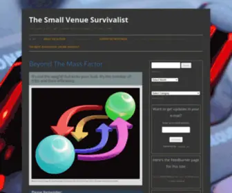 Smallvenuesurvivalist.com(The Small Venue Survivalist) Screenshot