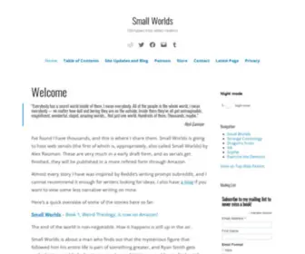 Smallworlds.blog(Smallworlds blog) Screenshot