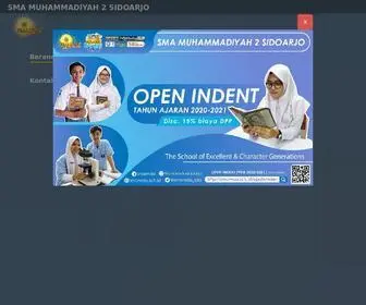 Smamda.sch.id(SMA Muhammadiyah 2 Sidoarjo atau disebut dengan SMAMDA Sidoarjo adalah Sekolah (SMA)) Screenshot