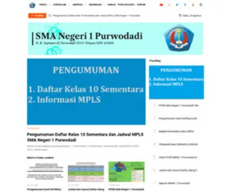 Sman1Purwodadi.net(SMA Negeri 1 Purwodadi) Screenshot