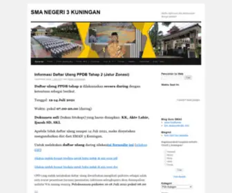 Sman3Kuningan.sch.id(SMA NEGERI 3 KUNINGAN) Screenshot