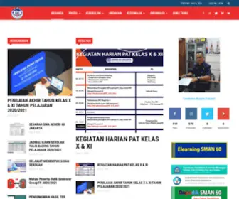 Sman60JKT.sch.id(SMAN 60 Jakarta) Screenshot