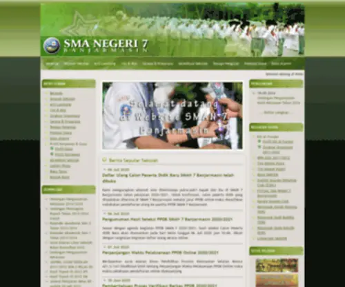 Sman7-BJM.sch.id(Website SMA Negeri 7 Banjarmasin) Screenshot