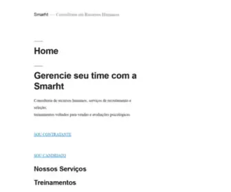 Smarht.com.br(Consultoria em Recursos Humanos) Screenshot