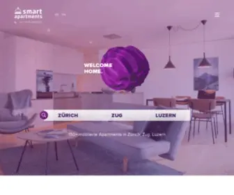 Smart-Apartments.ch(Serviced Apartments in Zürich) Screenshot