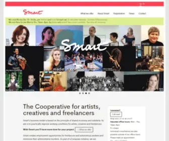 Smart-AT.org(Die Cooperative für Künstler) Screenshot