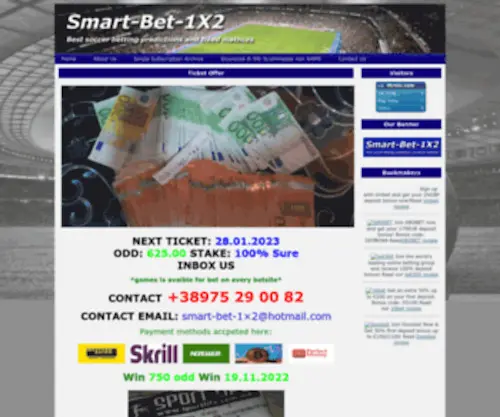 Smart-Bet-1X2.com Screenshot