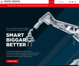 Smart-Biggar.ca(Canada's Intellectual Property Law Firm) Screenshot