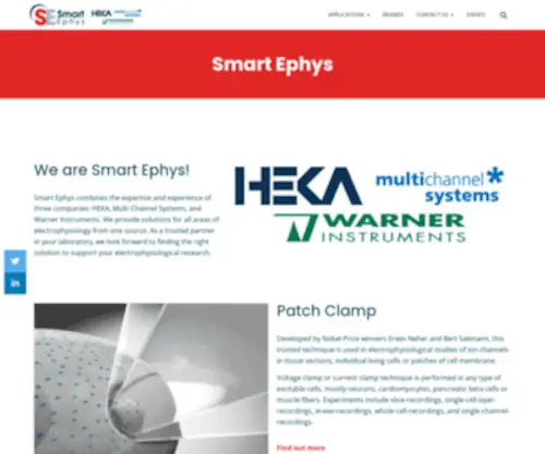 Smart-Ephys.com(Complete Solutions in Electrophysiology) Screenshot