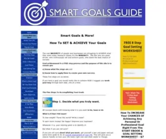 Smart-Goals-Guide.com(Smart Goals Acronym) Screenshot