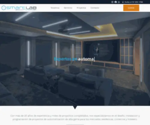 Smart-Lab.com.mx(Expertos en casas inteligentes) Screenshot