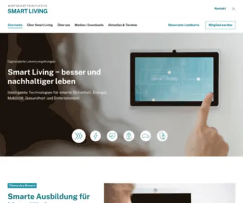 Smart-Living-Germany.de(Wirtschaftsinitiative Smart Living) Screenshot