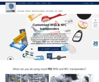 Smart-Tec.com(Individual RFID & NFC transponder solutions) Screenshot