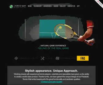 Smart-Tennis-Wall.com(PARABOLIC TENNIS WALL) Screenshot